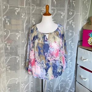 Gorgeous multi-colored Sunny Leigh XL Top